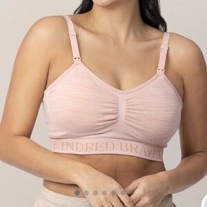Kindred Bravely Sublime Hands Free Pumping & Nursing Bra Pink Heather